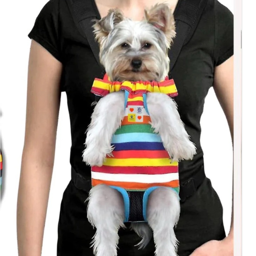 Pet Travel front/back Safety Carrier legs and tail out comfort for small pet&U